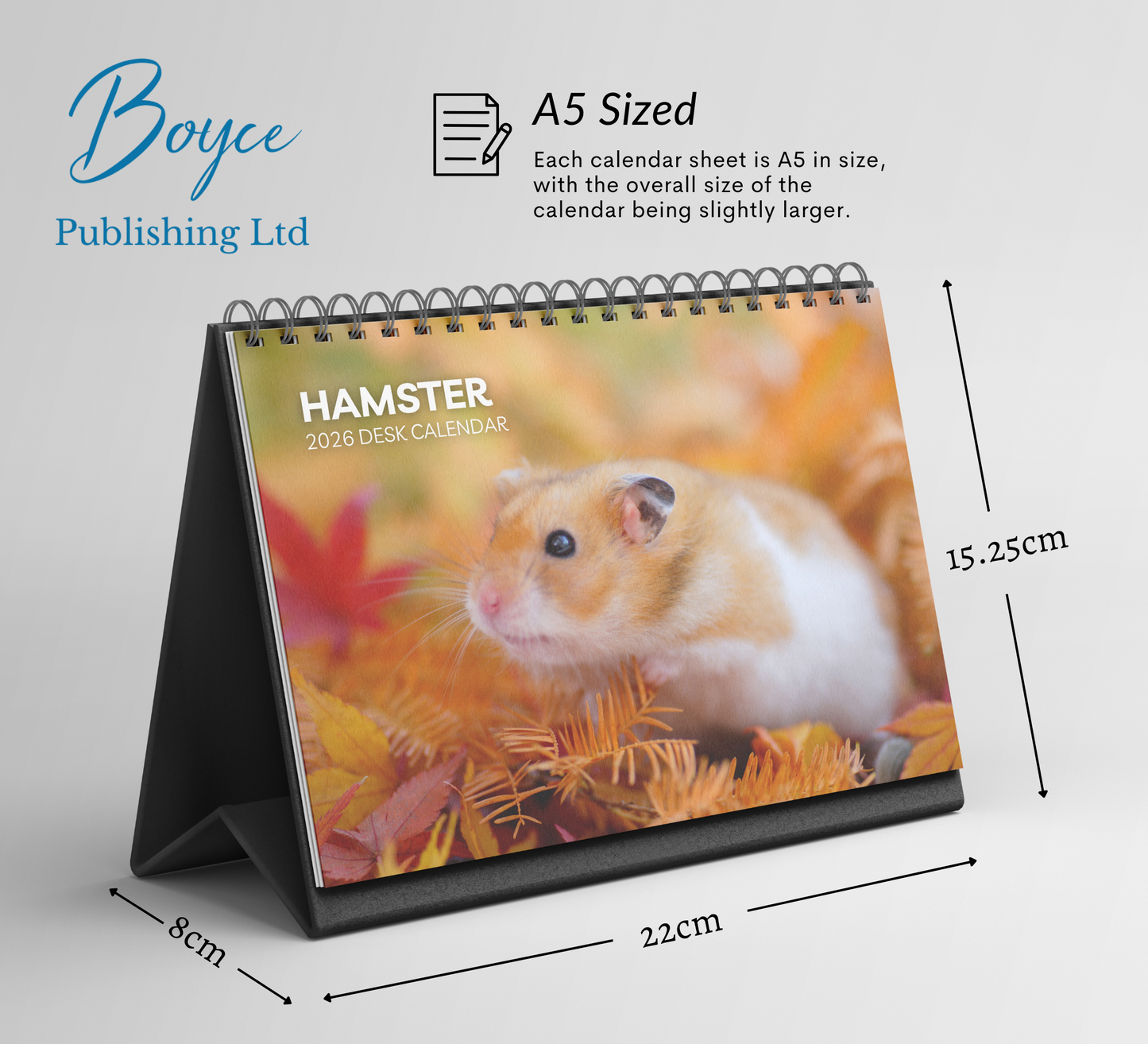 Hamster Desk Calendar 2026-2027