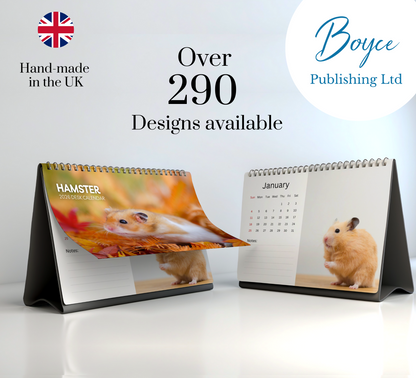 Hamster Desk Calendar 2026-2027