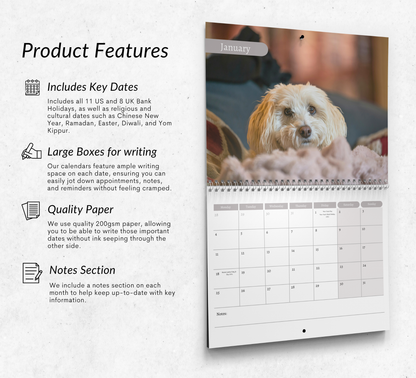 Havanese Dog Calendar 2027