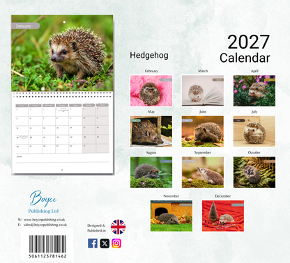 Hedgehog Calendar 2027