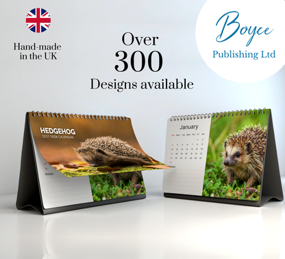 Hedgehog Desk Calendar 2027-2028
