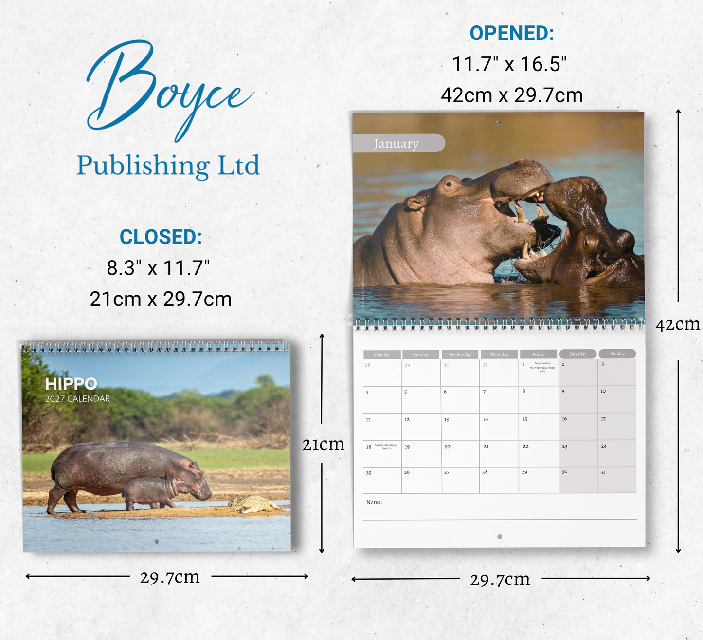 Hippo Calendar 2027