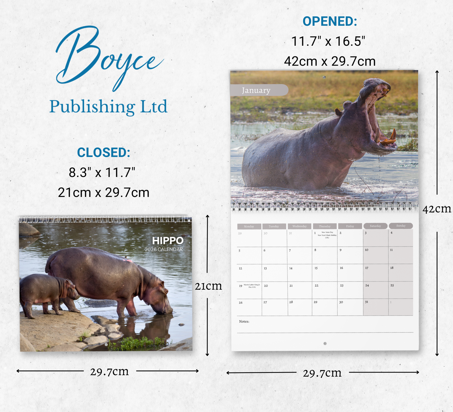 Hippo Calendar 2026