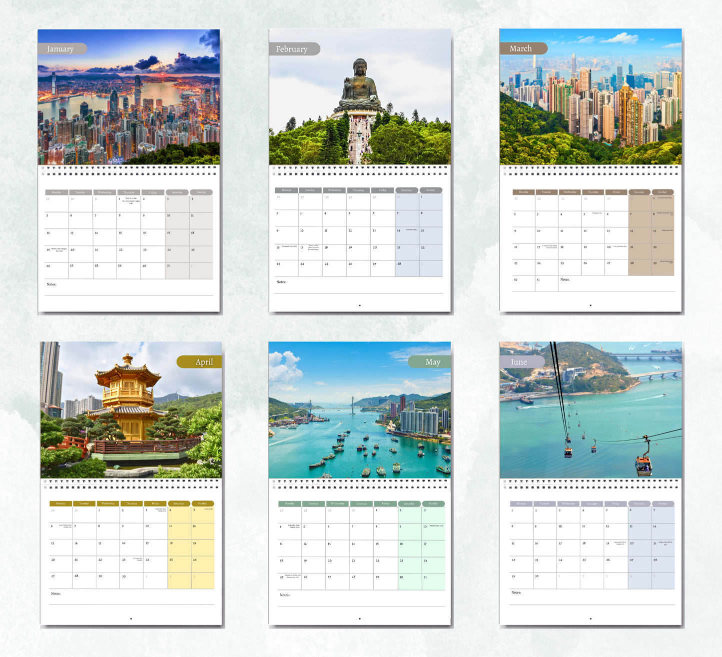 Hong Kong Calendar 2026