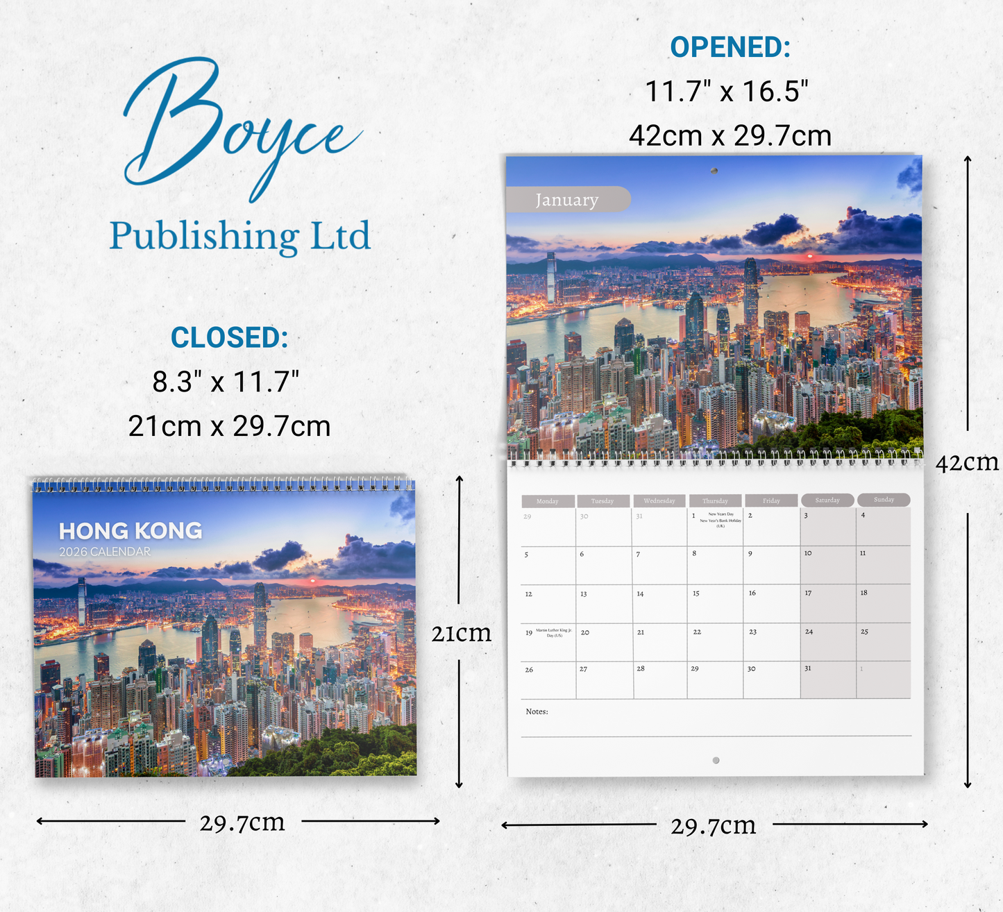 Hong Kong Calendar 2026