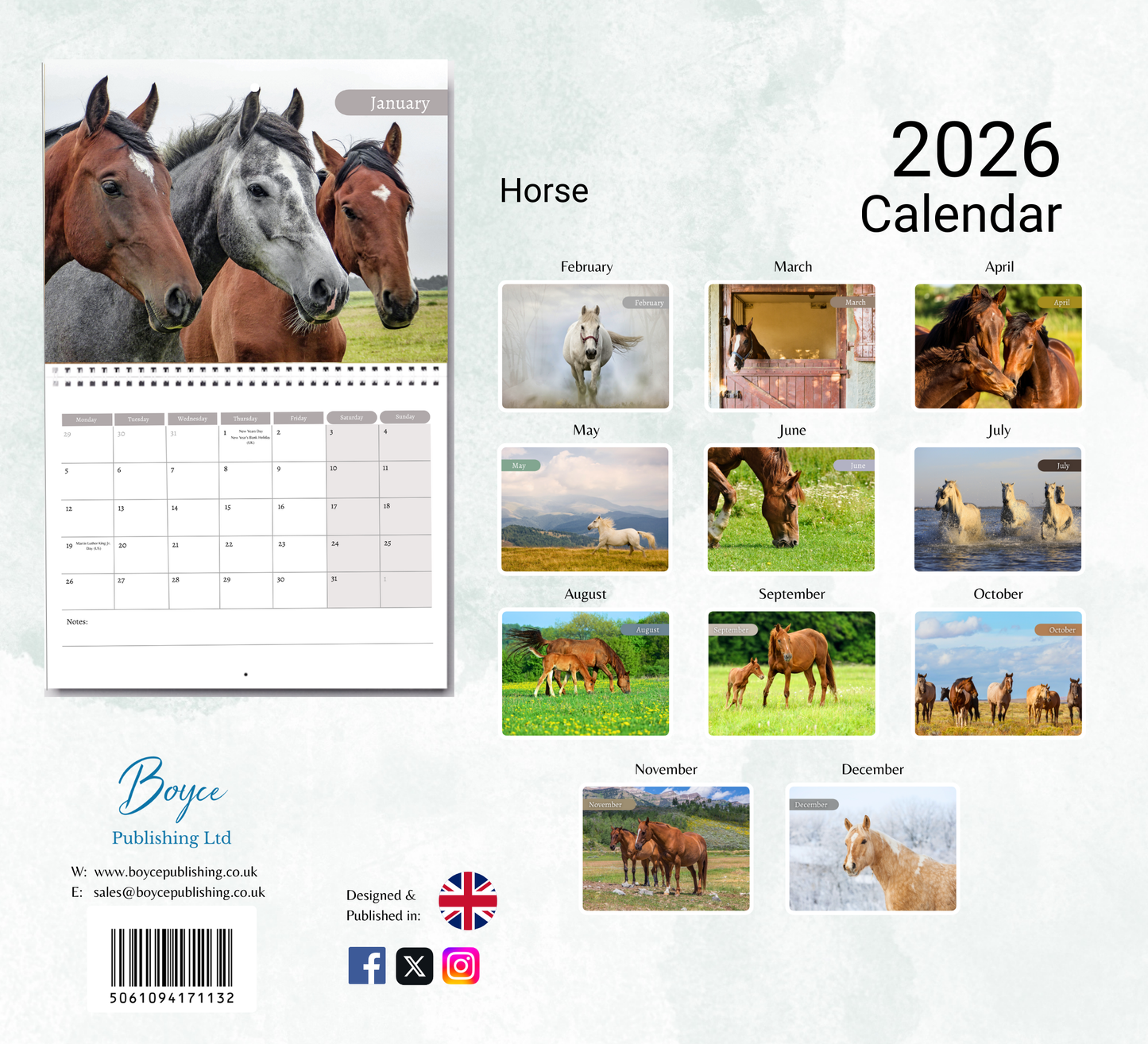 Horse Calendar 2026