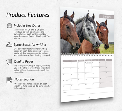 Horse Calendar 2026