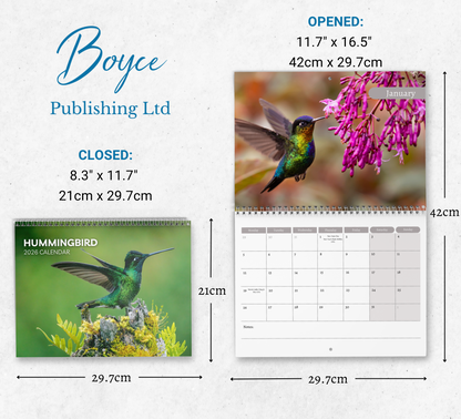 Hummingbird Calendar 2026