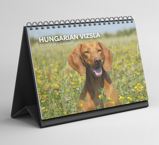 Hungarian Vizsla Desk Calendar 2026-2027