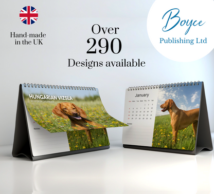 Hungarian Vizsla Desk Calendar 2026-2027