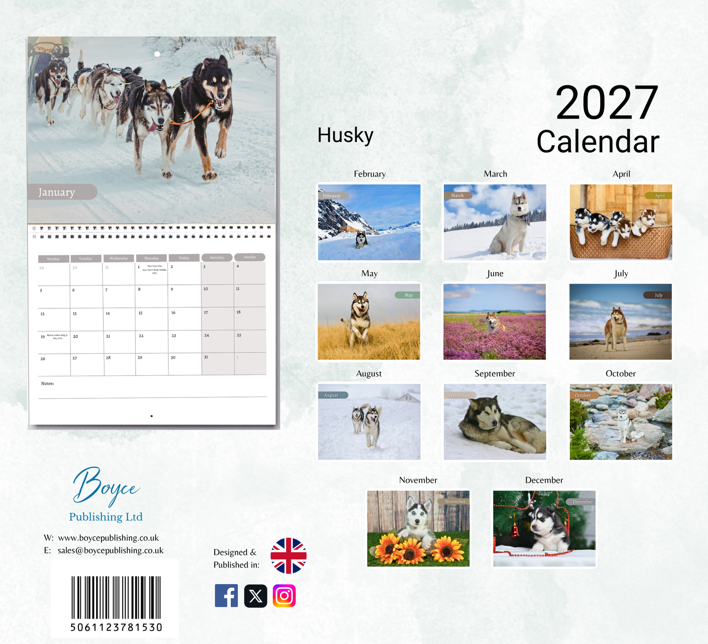 Husky Calendar 2027