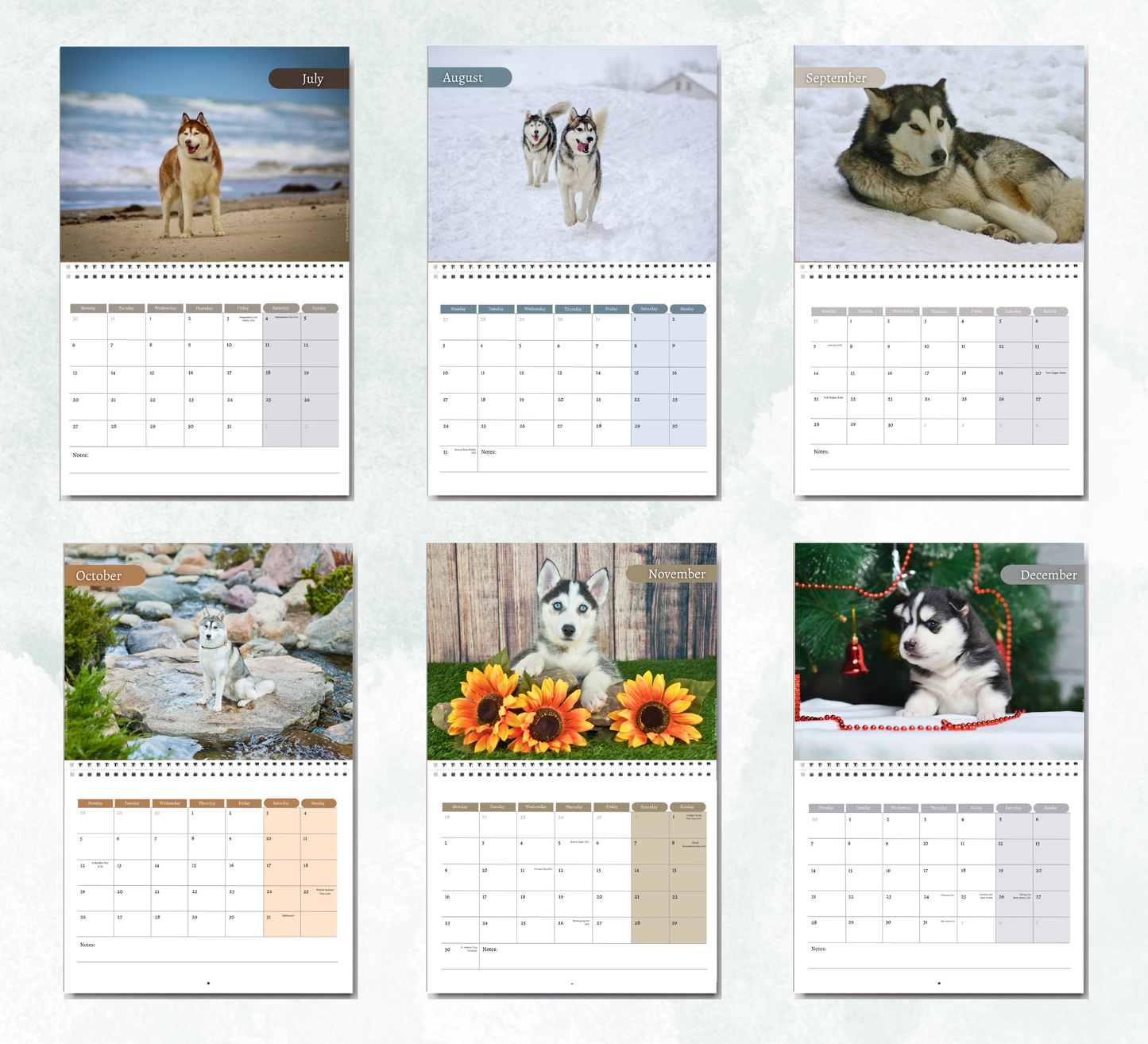 Husky Calendar 2027