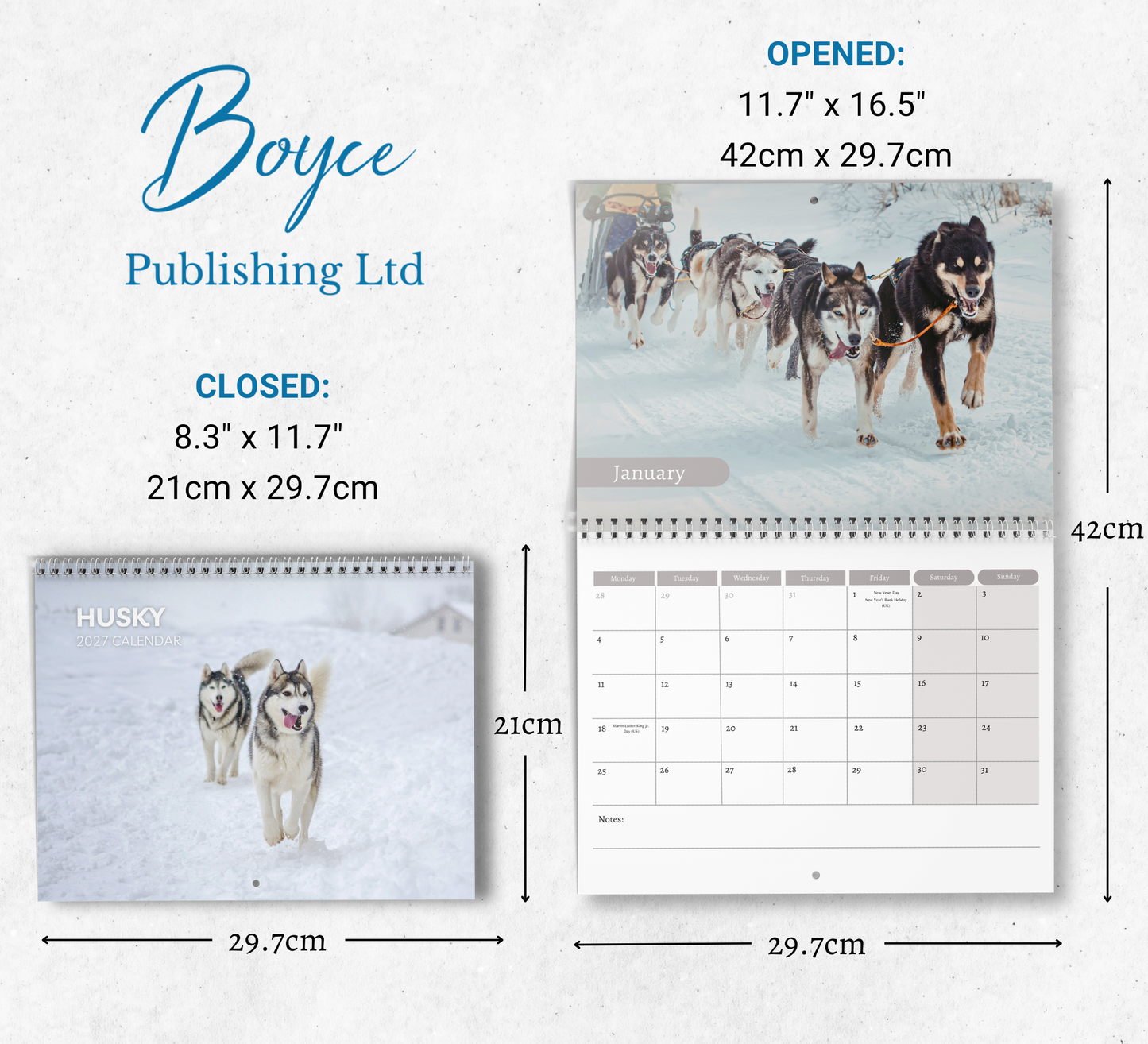 Husky Calendar 2027
