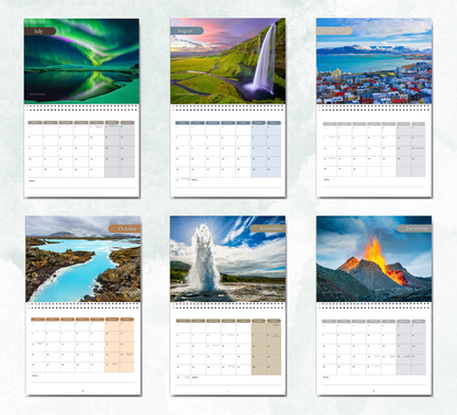 Iceland Calendar 2027