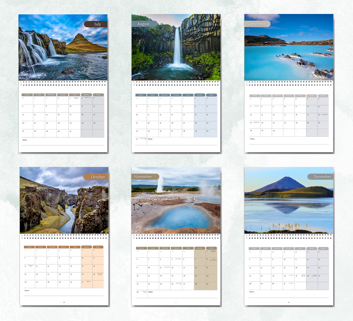 Iceland Calendar 2026