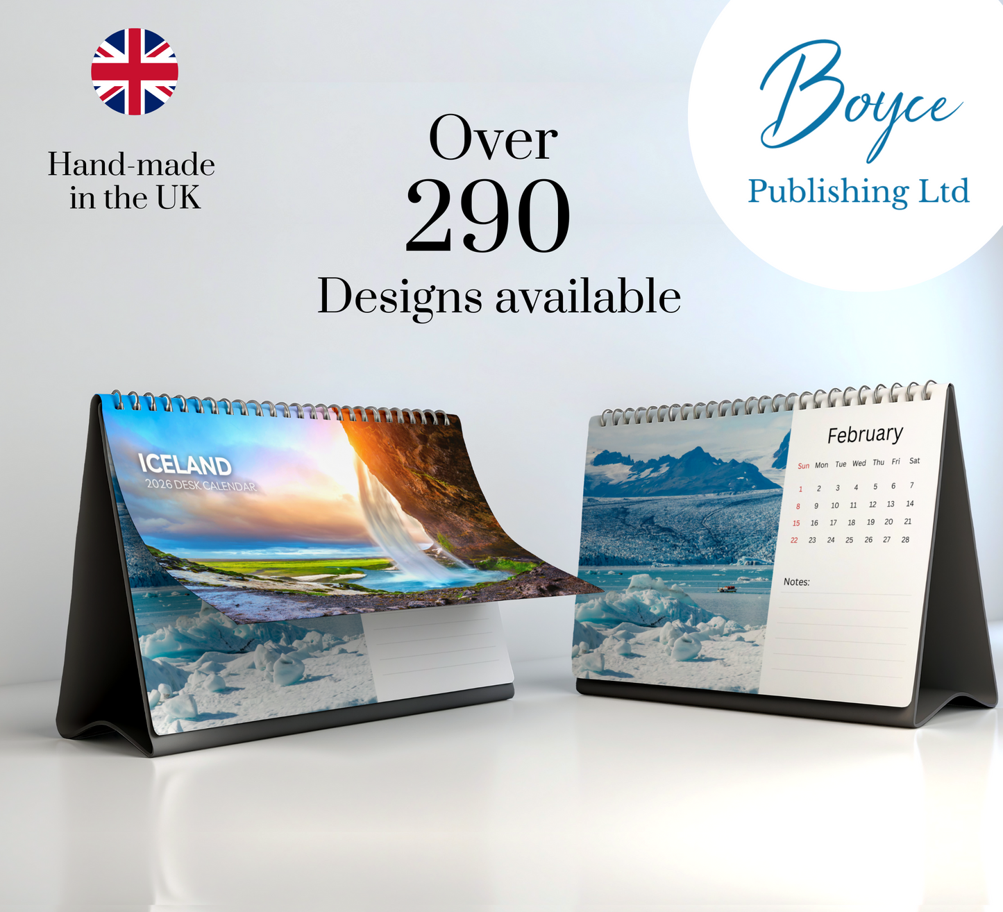 Iceland Desk Calendar 2026-2027