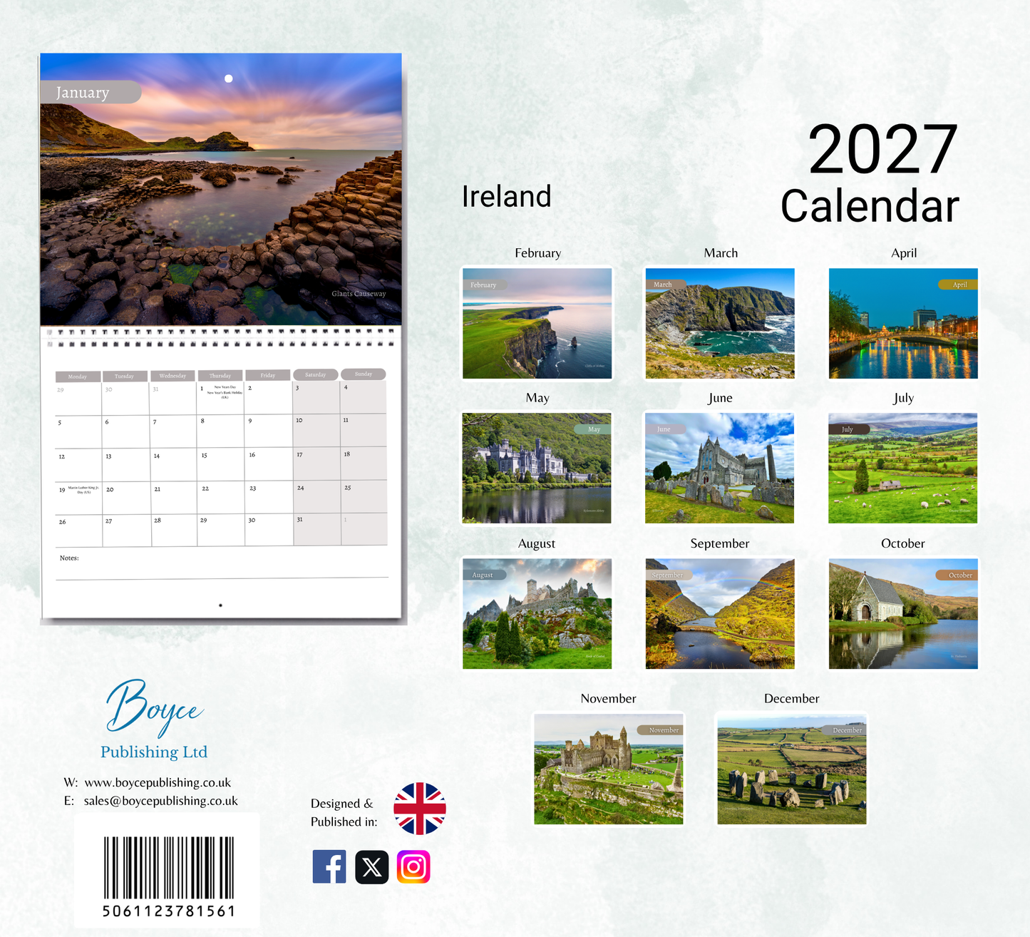 Ireland Calendar 2027