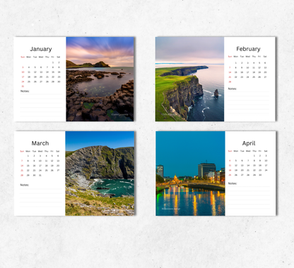 Ireland Desk Calendar 2027-2028
