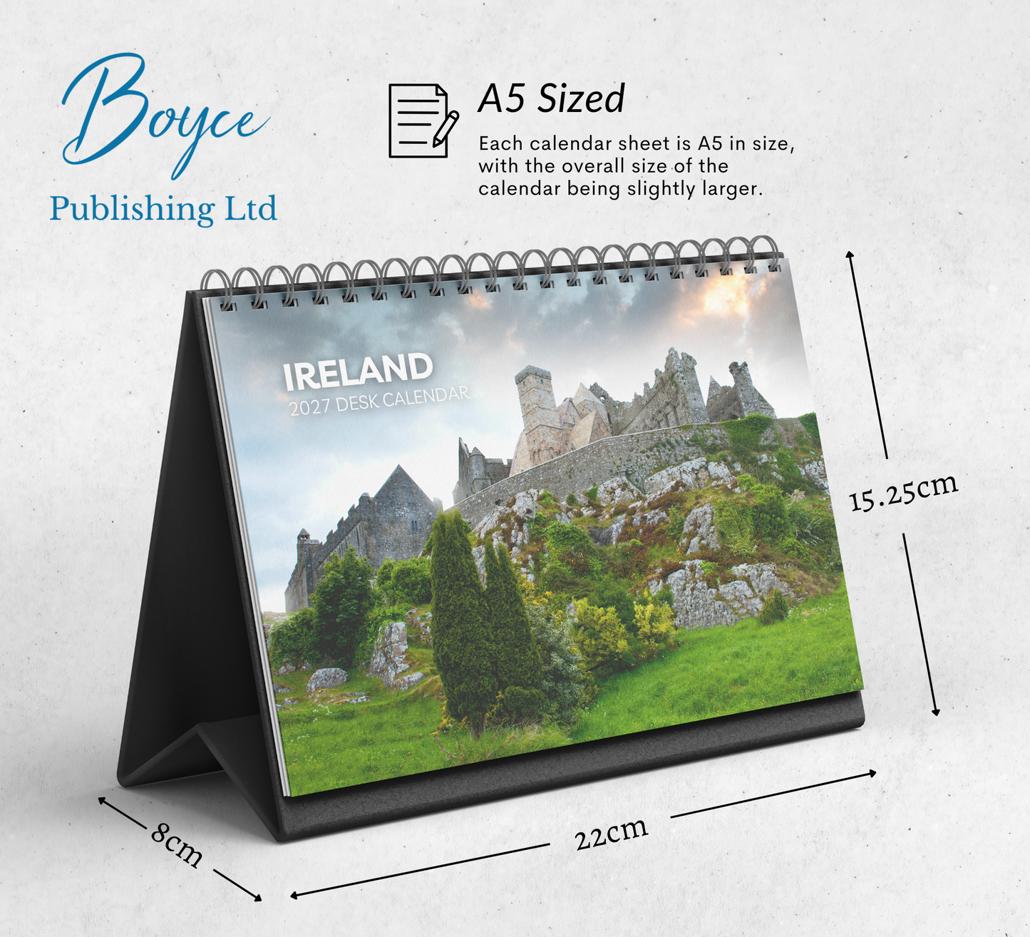 Ireland Desk Calendar 2027-2028