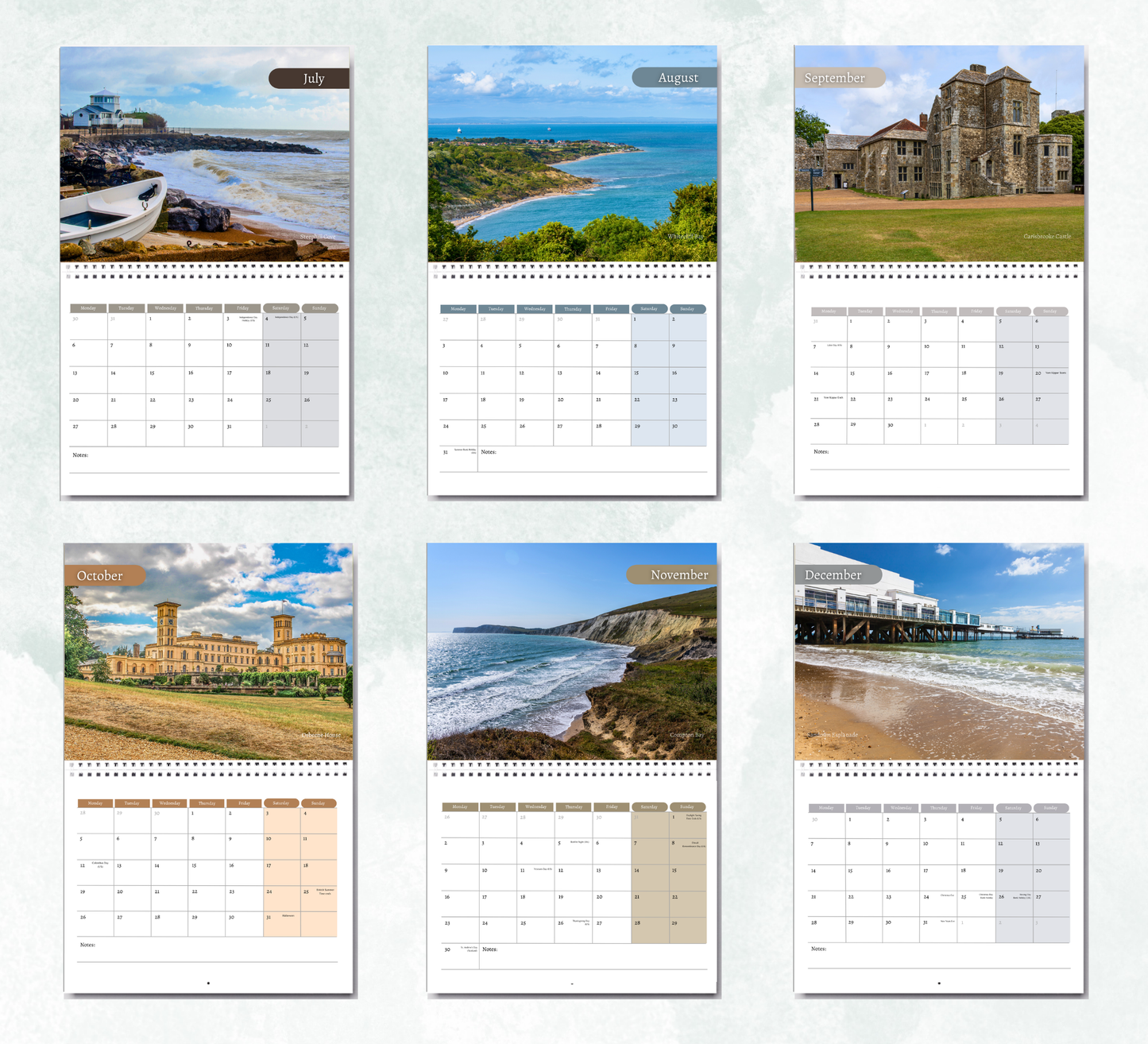 Isle of Wight Calendar 2027