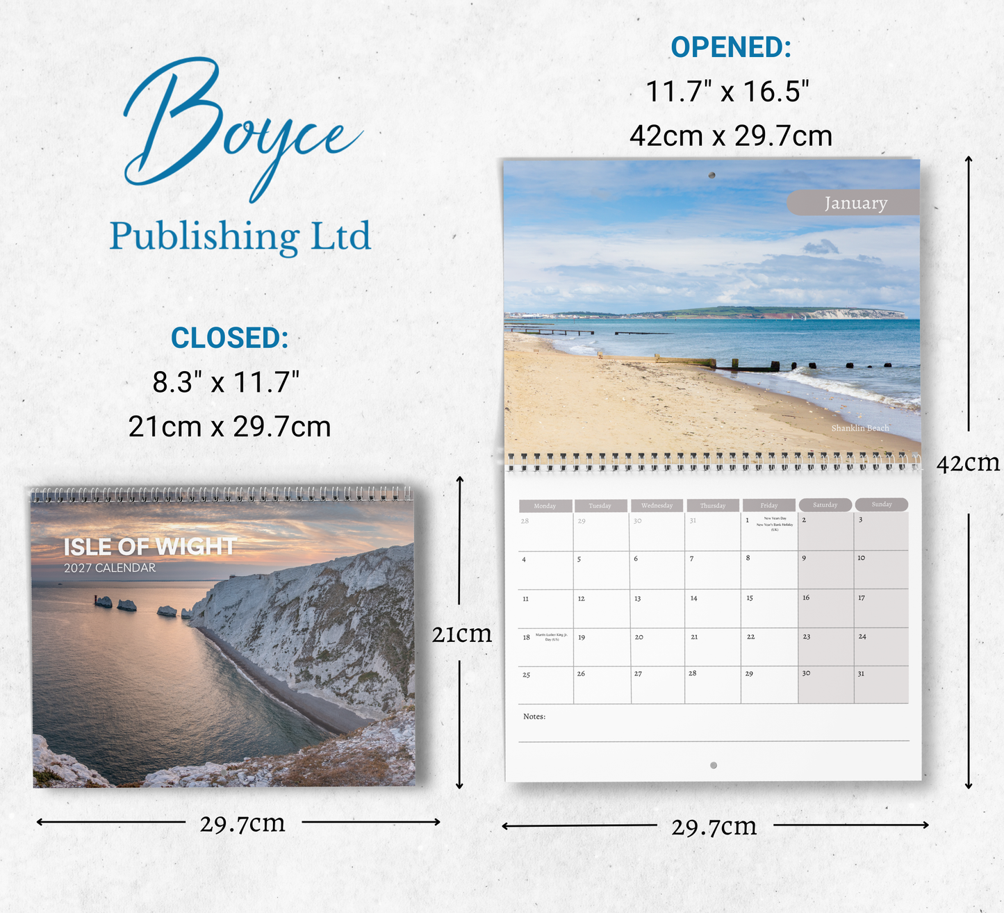 Isle of Wight Calendar 2027
