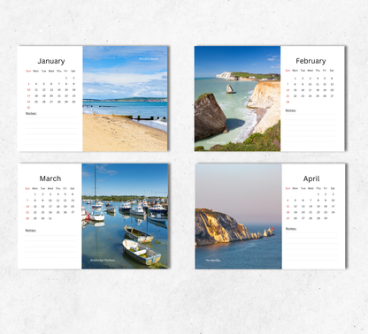 Isle of Wight Desk Calendar 2027-2028