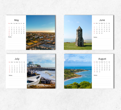Isle of Wight Desk Calendar 2027-2028