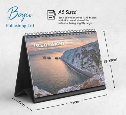 Isle of Wight Desk Calendar 2027-2028