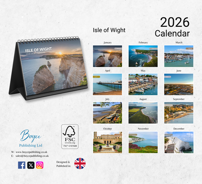 Isle of Wight Desk Calendar 2026-2027