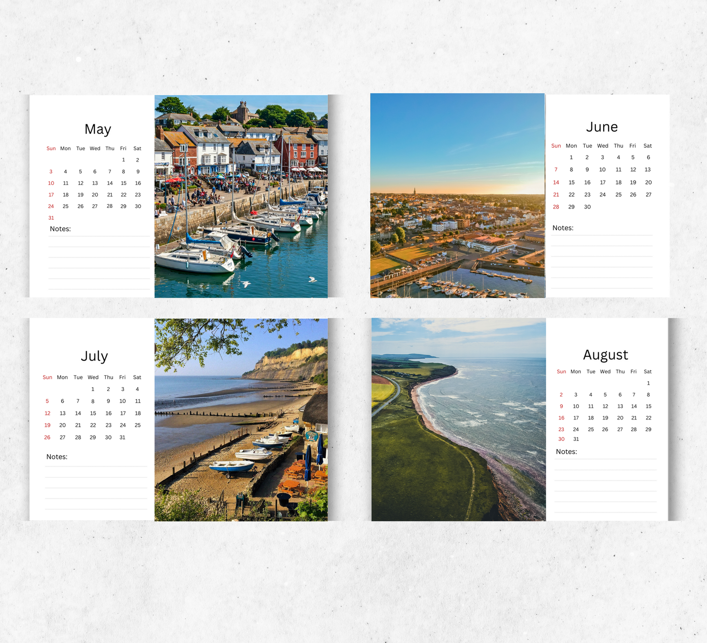 Isle of Wight Desk Calendar 2026-2027