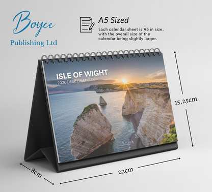 Isle of Wight Desk Calendar 2026-2027