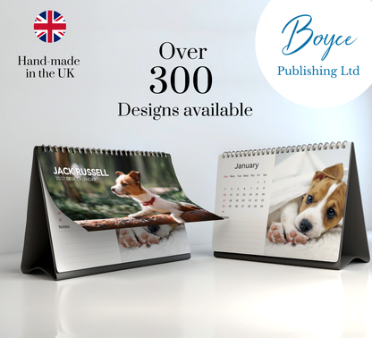 Jack Russell Desk Calendar 2027-2028