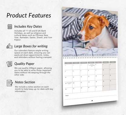 Jack Russell Calendar 2026
