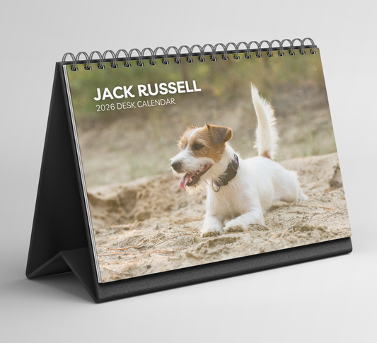 Jack Russell Desk Calendar 2026-2027