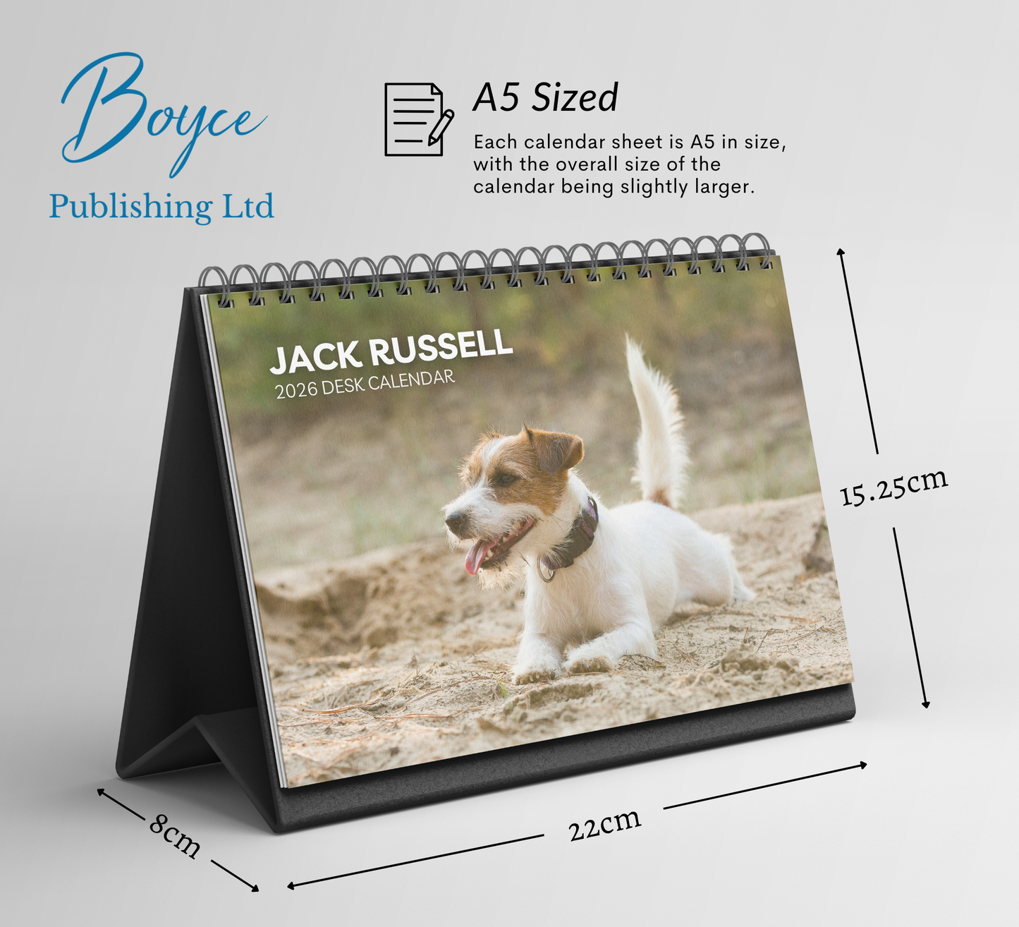 Jack Russell Desk Calendar 2026-2027