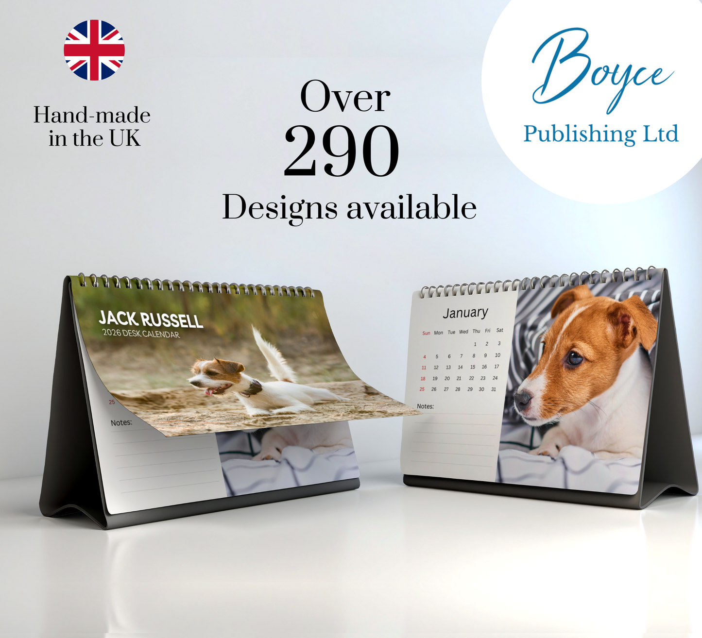 Jack Russell Desk Calendar 2026-2027