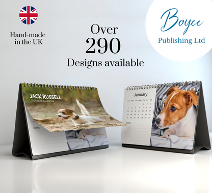 Jack Russell Desk Calendar 2026-2027