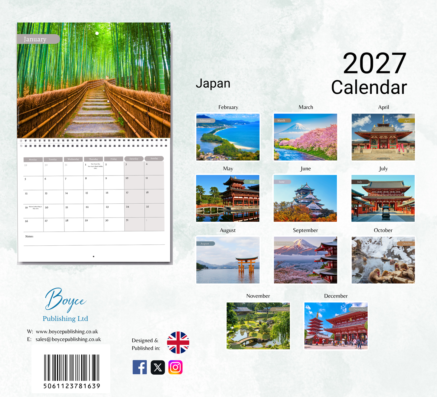 Japan Calendar 2027