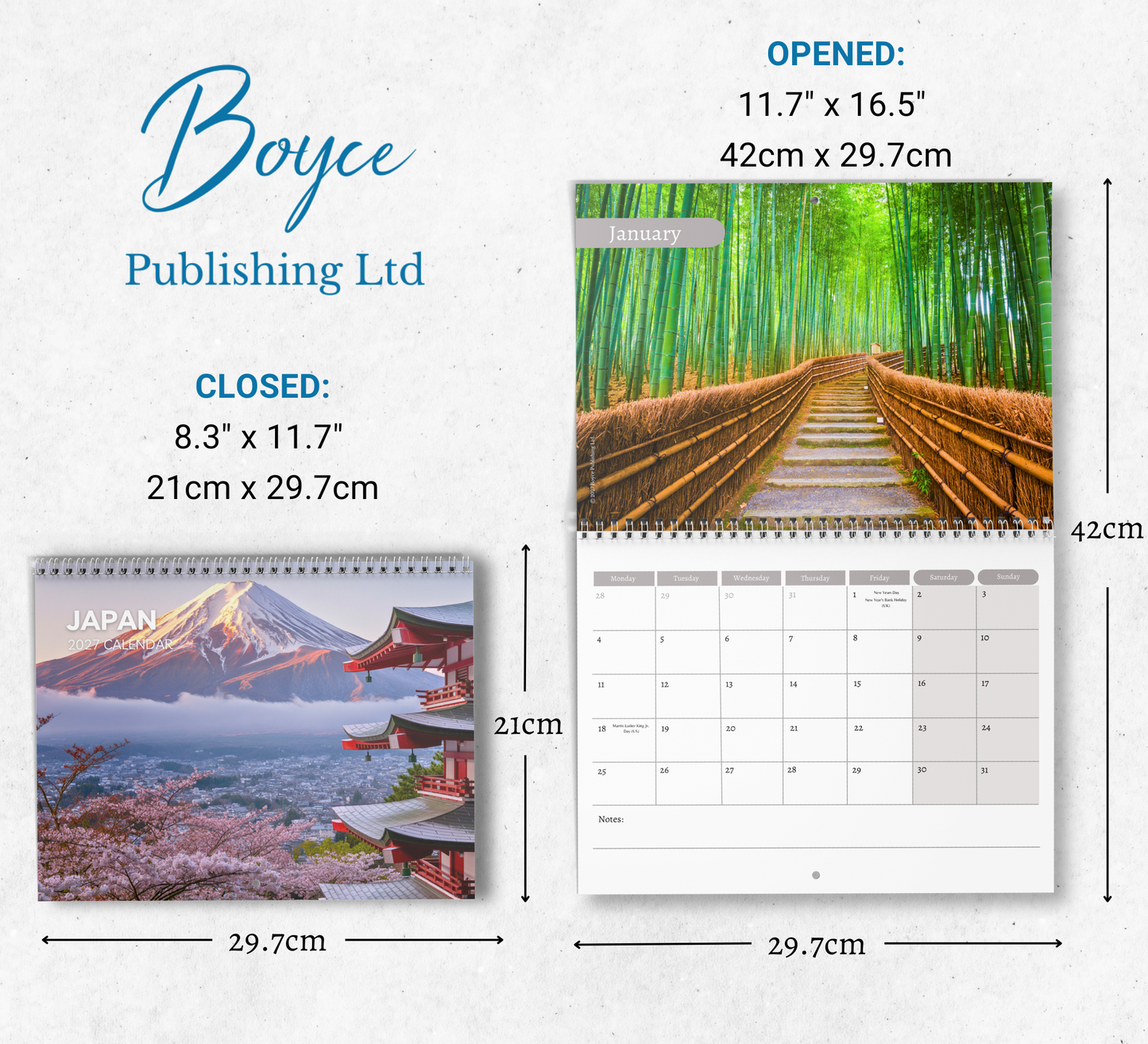 Japan Calendar 2027