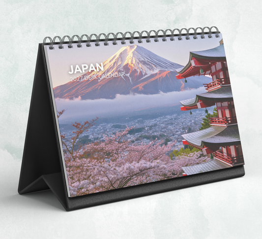 Japan Desk Calendar 2027-2028