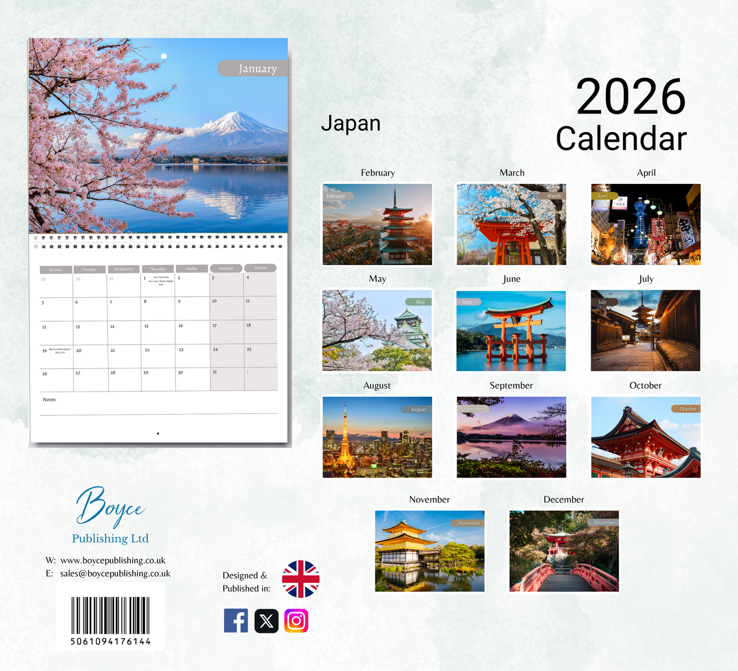 Japan Calendar 2026