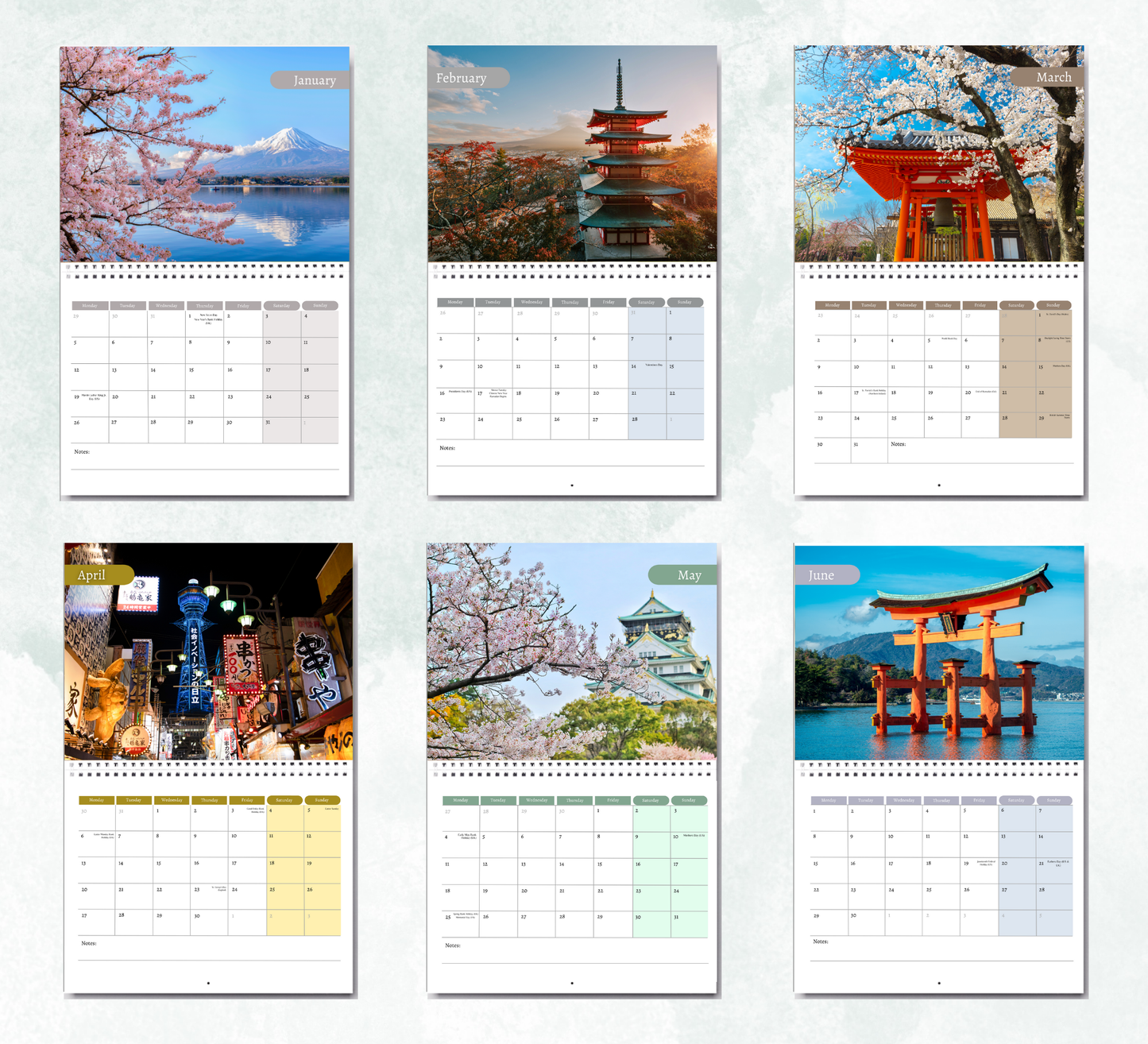 Japan Calendar 2026
