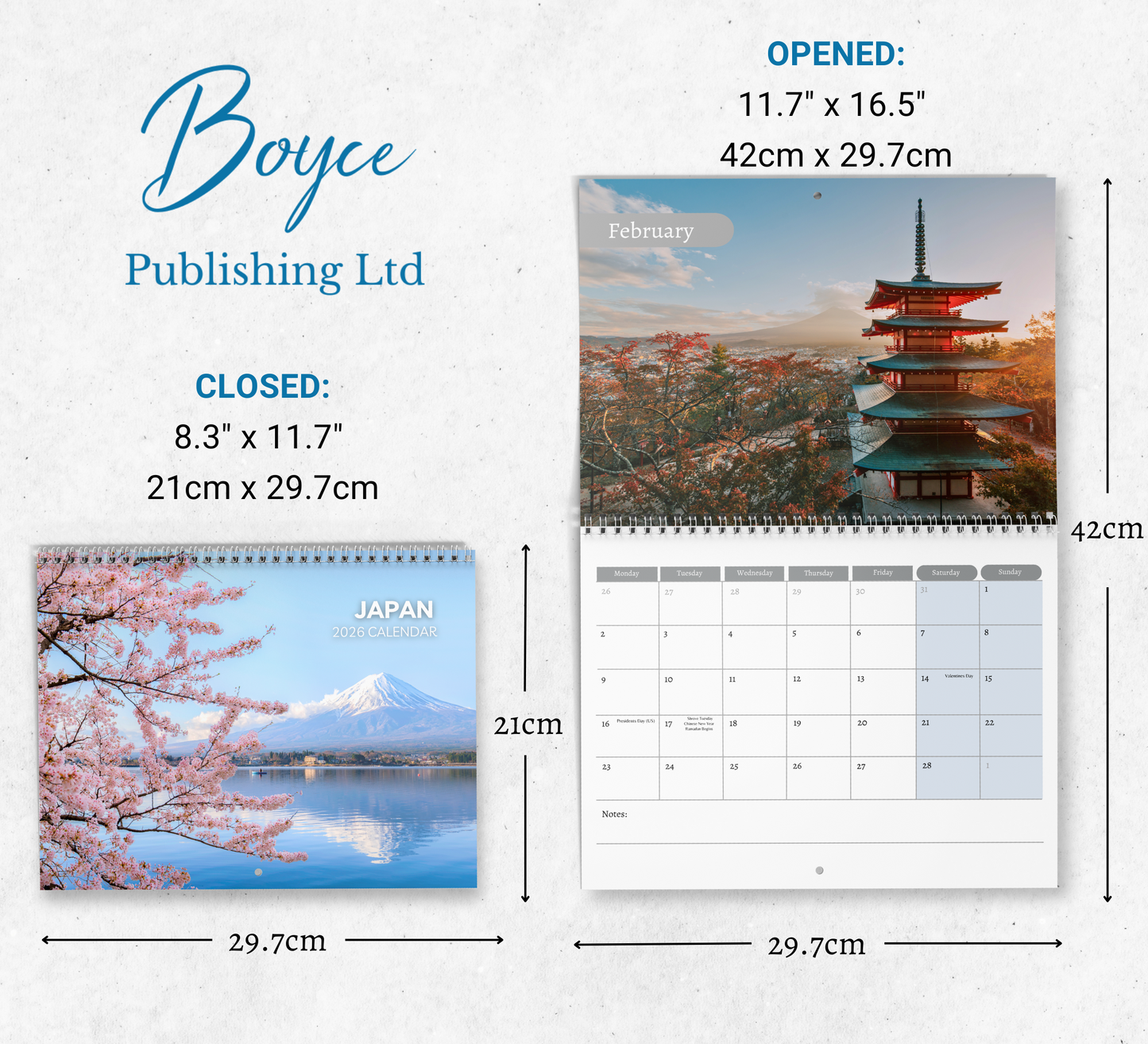 Japan Calendar 2026
