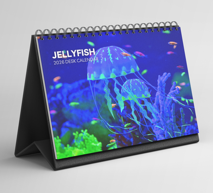 Jellyfish Desk Calendar 2026-2027