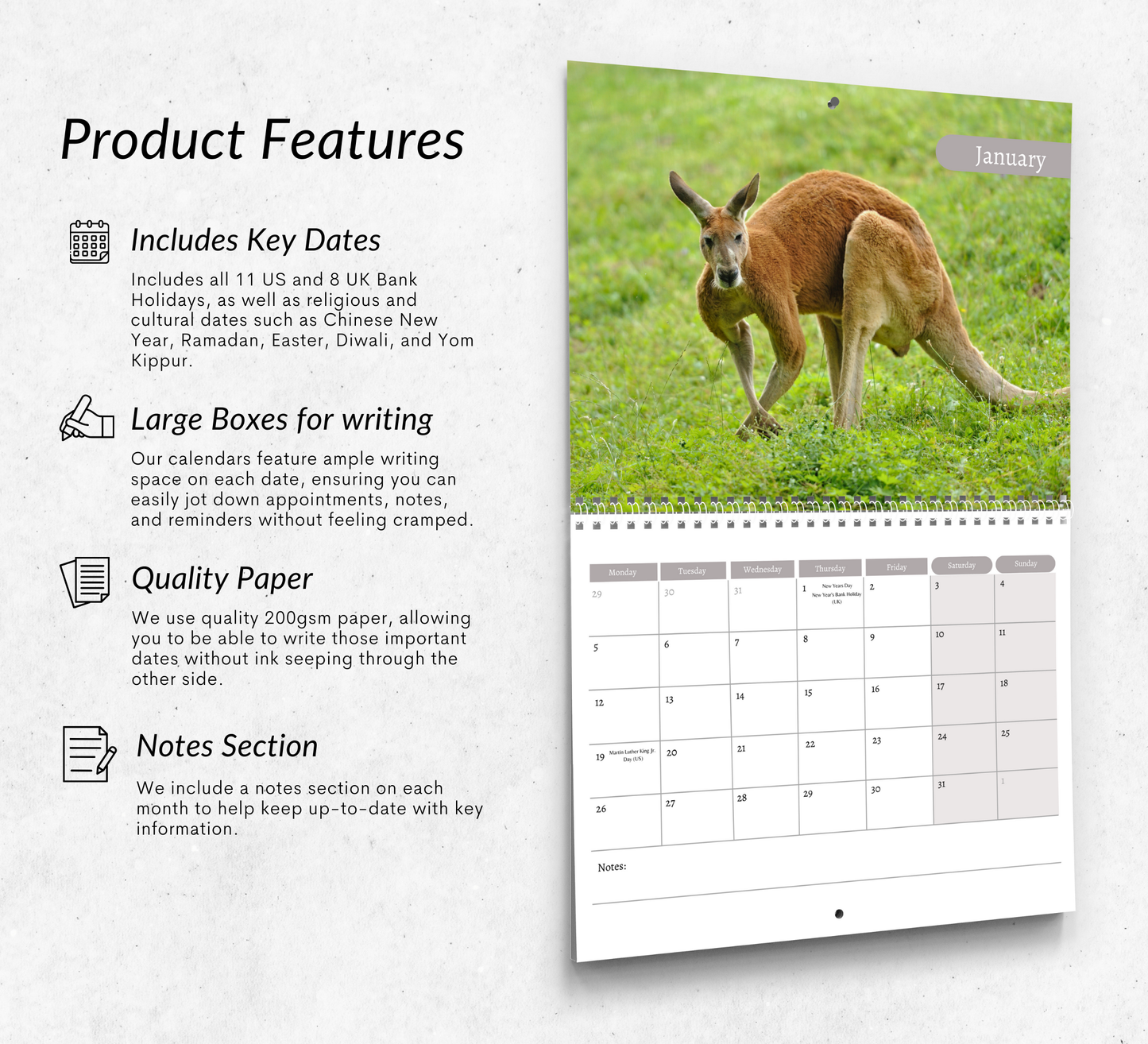 Kangaroo Calendar 2026