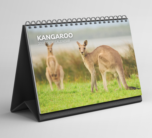 Kangaroo Desk Calendar 2026-2027