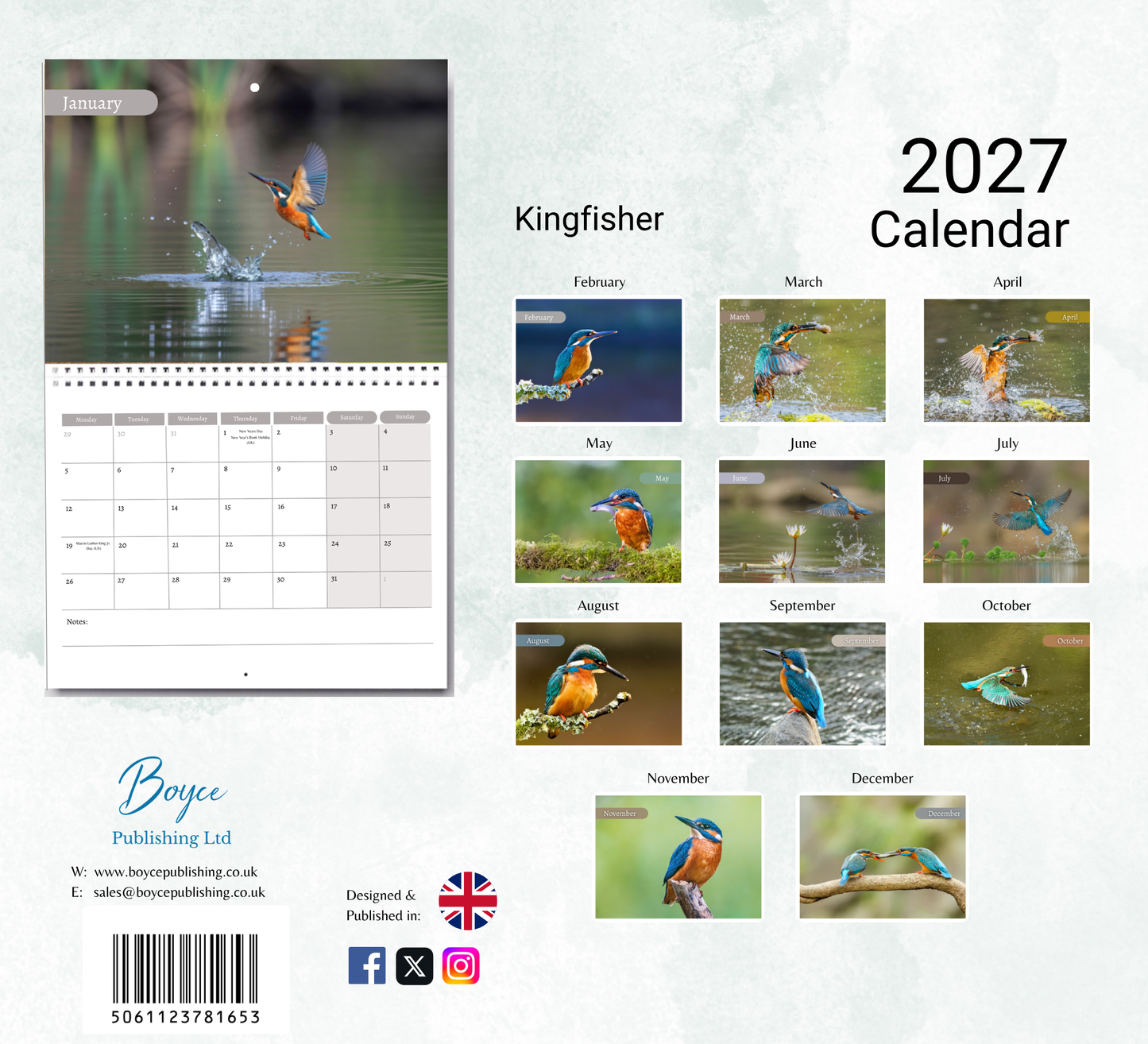 Kingfisher Calendar 2027