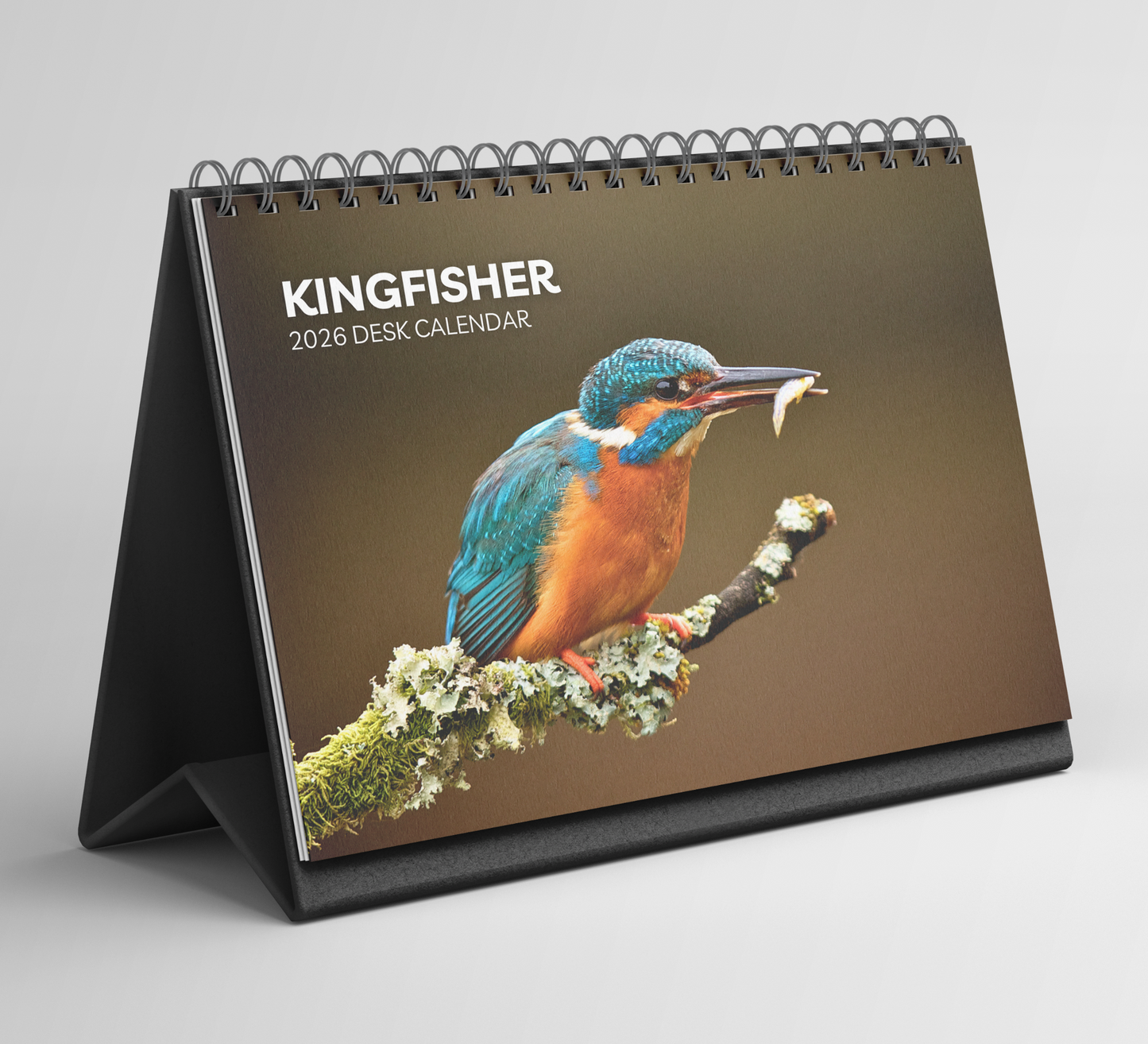 Kingfisher Desk Calendar 2026-2027