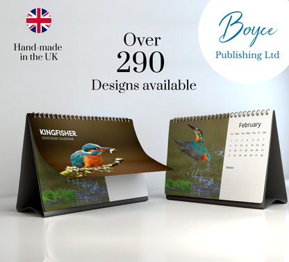 Kingfisher Desk Calendar 2026-2027