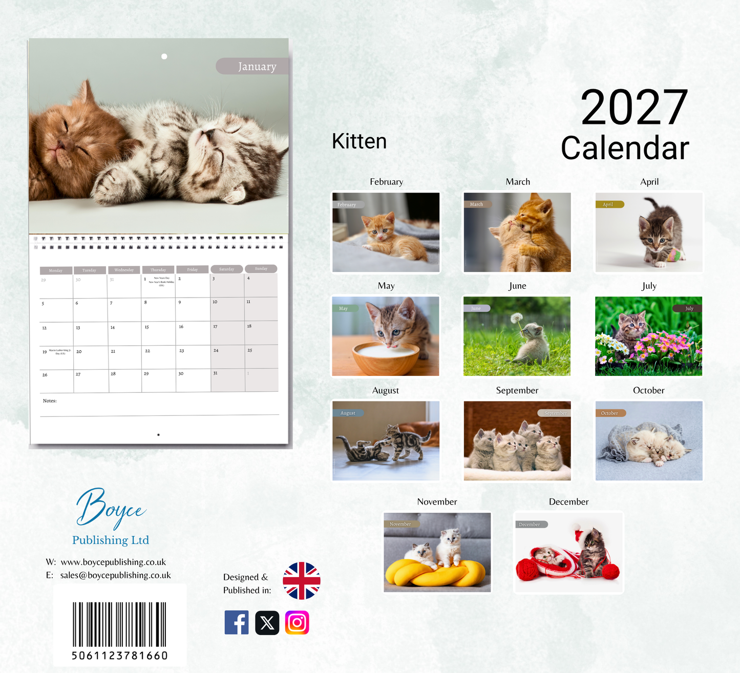 Kitten Calendar 2027